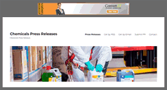 Desktop Screenshot of chemicalspressreleases.com