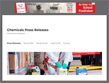 Tablet Screenshot of chemicalspressreleases.com